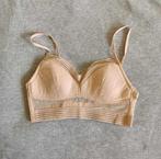 Bralette - Beige - Bollen - Doorschijnend - Medium - €3, Vêtements | Femmes, Sous-vêtements & Lingerie, Enlèvement, Beige, Soutien-gorge