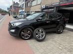 Hyundai Santa Fe 2.2CRDI 197 pk 4x4 Exclusive 111 km, Auto's, Euro 5, Santa Fe, Zwart, Leder