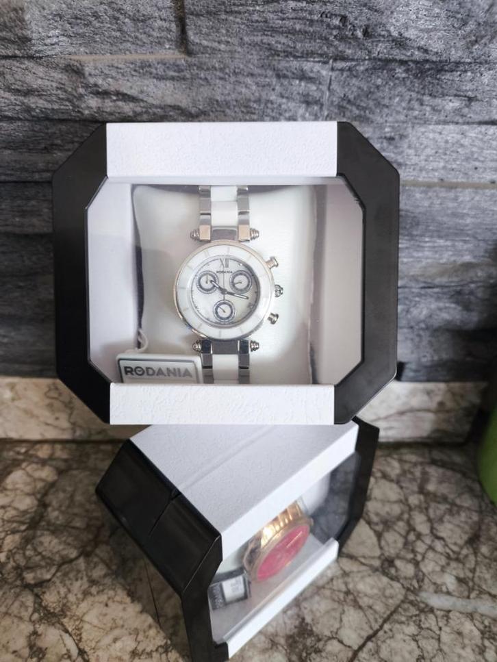 NIEUW SWISS MADE RODANIA Céramique, Handtassen en Accessoires, Horloges | Dames, Nieuw, Polshorloge, Ophalen of Verzenden