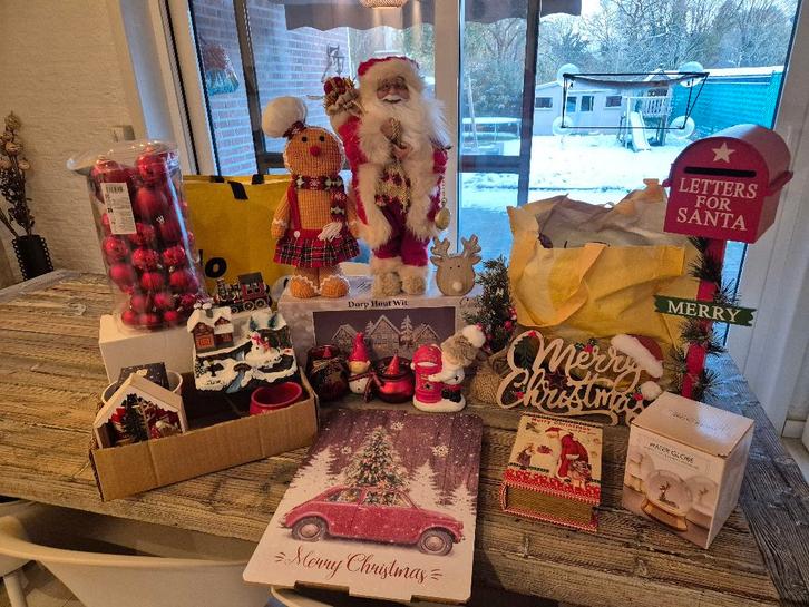 Groot lot kerstdecoratie, Diversen, Kerst, Zo goed als nieuw, Ophalen