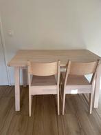 tafel met 2 stoelen, Huis en Inrichting, Stoelen, Ophalen, Gebruikt, Hout