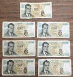 7 bankbiljetten van 20 Belgische frank : 1964, Ophalen of Verzenden, Bankbiljetten