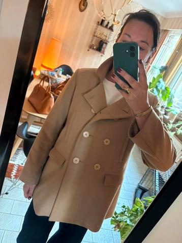 TARA JARMON camel beige mantel wol (44/XL) beschikbaar voor biedingen