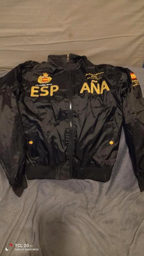 Veste noire à l'effigie "ESPANA". taille L/XL., Kleding | Heren, Jassen | Zomer, Zo goed als nieuw, Maat 52/54 (L), Zwart, Ophalen