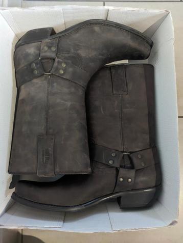 Bottes Western Johnny Bulls en cuir - taille 43 beschikbaar voor biedingen