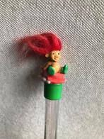 trol poppetje op balpen met glitters, Verzamelen, Poppetjes en Figuurtjes, Ophalen of Verzenden