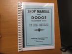 Garage handboek Dodge D14-D17 (1940-1950), Autos : Divers, Modes d'emploi & Notices d'utilisation, Enlèvement ou Envoi