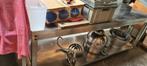 keukentafel inox met bodemplaat, Ophalen