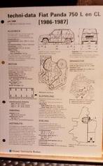 Fiat panda 750 l en cl 1986-1987 technische fiche, Comme neuf, Enlèvement ou Envoi