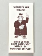 Mooie tegel met spreuk wijsheden van Urbanus 1988 toilet, Ophalen of Verzenden, Gebruikt, Poster, Artwork of Schilderij