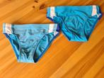 Deux shorts de bain bleus, Habaiji, Enlèvement, Utilisé, Taille 134