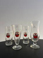Vedett bierglazen - 4x speciale vorm, Verzamelen, Ophalen, Zo goed als nieuw, Bierglas