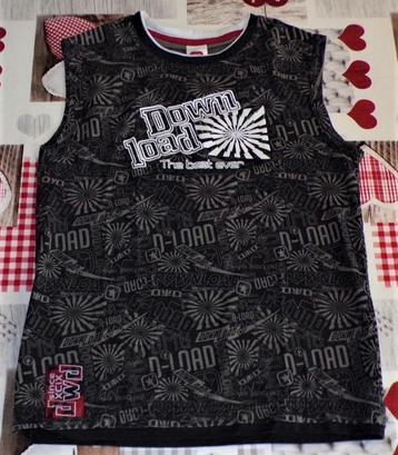 134/140 9/10 singlet t-shirt ZM débardeur zwart beschikbaar voor biedingen