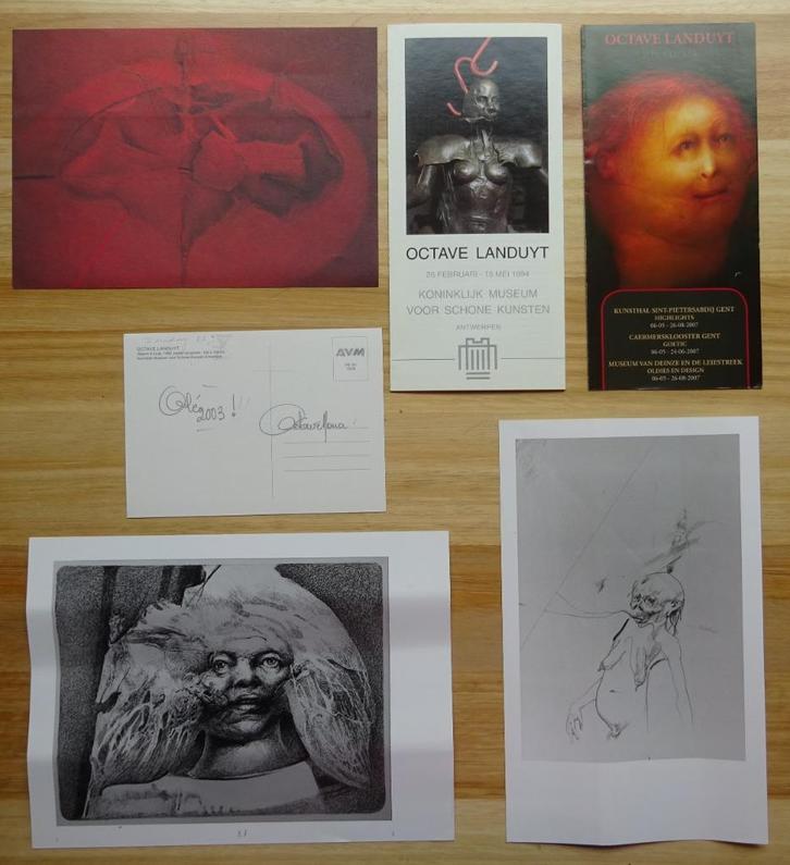 Octave Landuyt, 6 verzamelitems **, Livres, Art & Culture | Arts plastiques, Utilisé, Enlèvement ou Envoi
