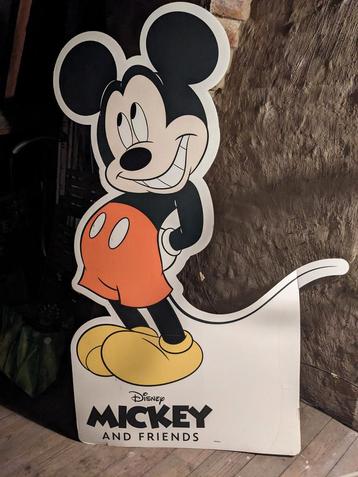 Mooi groot plakkaat van Mickey Mouse Disney beschikbaar voor biedingen