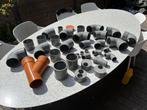 PVC moffen en bochten 35 stuks vooral dia 110, ook kleiner, Doe-het-zelf en Bouw, Buizen en Afvoer, Ophalen, Nieuw, PVC, Bochten