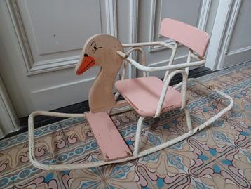Schommeleend roze vintage, Enlèvement, Utilisé