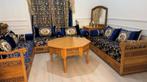 Marokkaanse houten woonkamer met stof, Ophalen of Verzenden, Hout