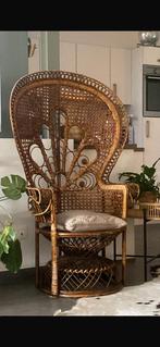 Vintage Emmanuelle pauwenstoel, Ophalen, Gebruikt, Overige materialen