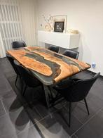 Table à manger en Epoxy fait sur mesure unique, Maison & Meubles, Comme neuf, 100 à 150 cm, Enlèvement, Rectangulaire