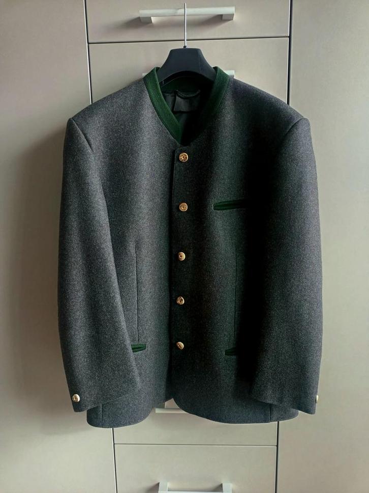 Grijze jagersvest Loden-Stalen 3XL, Kleding | Heren, Kostuums en vesten, Zo goed als nieuw, Overige maten, Grijs, Ophalen of Verzenden