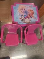 Frozen kindertafel en twee stoelen, Kinderen en Baby's, Ophalen of Verzenden, Gebruikt