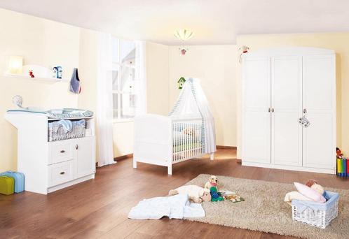 Chambre bébé/enfant Pinolino modèle Laura, Kinderen en Baby's, Kinderkamer | Bedden, Gebruikt, 140 tot 160 cm, 70 tot 85 cm, Lattenbodem