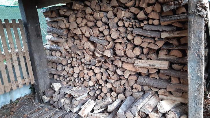 Droog brandhout (mast), thuis geleverd (180EUR voor 2m³), Tuin en Terras, Brandhout, Blokken, Overige houtsoorten, 3 tot 6 m³