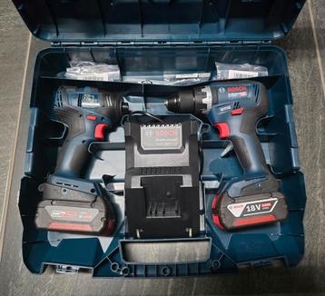 Bosch Blauw Combopack GDR 18v 200 + GSR 18v 55 + oplader beschikbaar voor biedingen