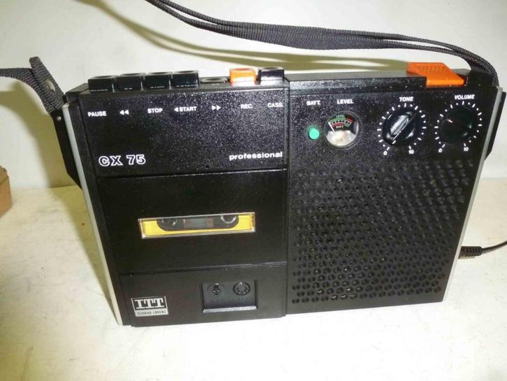 Bandrecorder voor K7 spelers - ITT SCHAUB LORENZ CX75- (n°5), Audio, Tv en Foto, Cassettedecks, Enkel, Overige merken, Ophalen of Verzenden