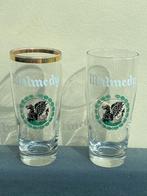 2 verres brasserie  de Malmedy, Collections, Marques de bière, Enlèvement ou Envoi