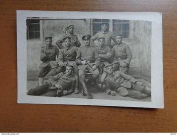 Postkaart Feldpost, Foto van Soldaten beschikbaar voor biedingen