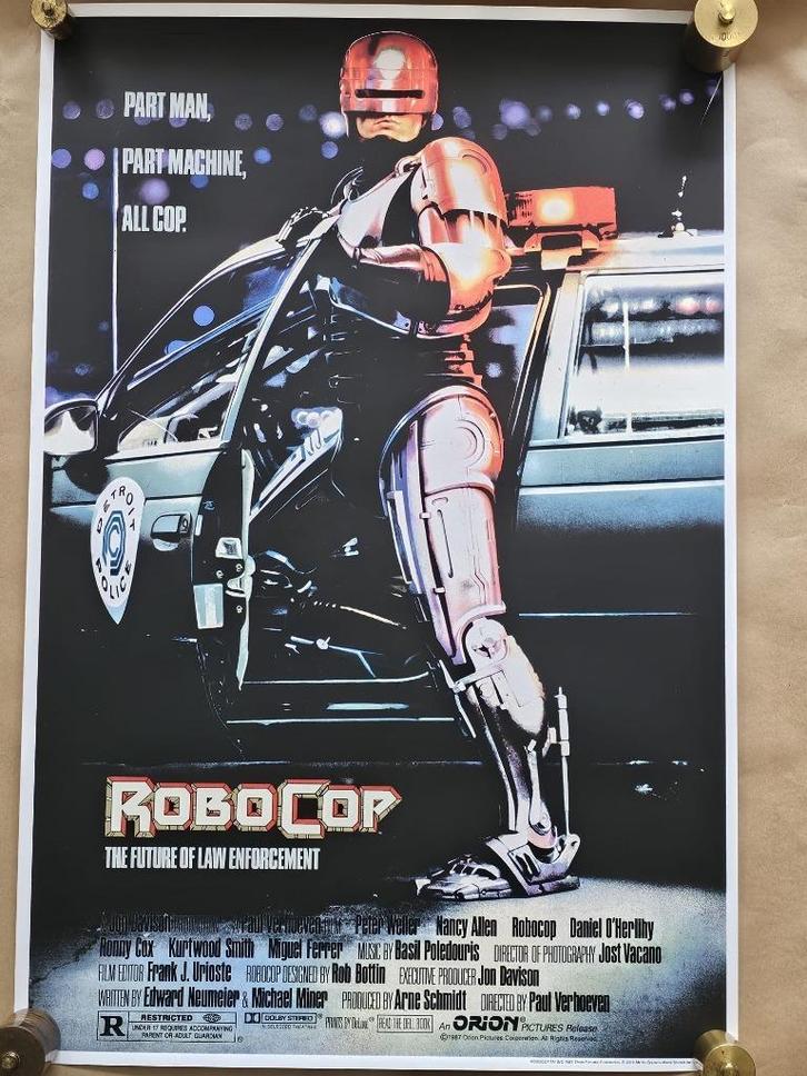 Bottleneck Gallery RoboCop Screen print, Verzamelen, Posters, Zo goed als nieuw, Film en Tv, A1 t/m A3, Rechthoekig Staand, Ophalen of Verzenden