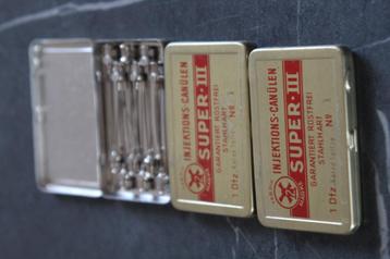 Boîte SUPER III – 12 canules inox anciennes, Enlèvement ou Envoi, Neuf