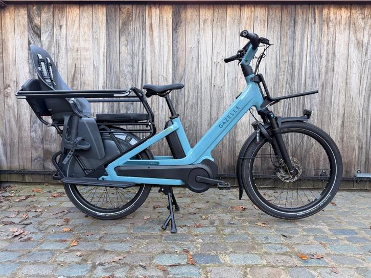 ::GAZELLE::Cabby C380 M45 longtail Denim Blue, Fietsen en Brommers, Elektrische fietsen, Zo goed als nieuw, Gazelle, 47 tot 51 cm