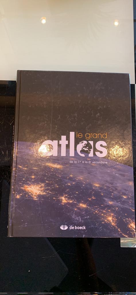 Le grand Atlas ( 1er à 6 eme secondaire), Livres, Livres scolaires, Neuf, Géographie, Secondaire