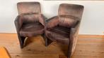 Set van 2 Hilma kuipzetels met wieltjes, Twee, Bruin, Zo goed als nieuw, Ophalen