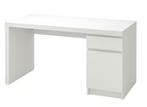 Malm bureau IKEA, Huis en Inrichting, Bureaus, Ophalen, Gebruikt, Bureau