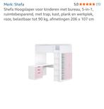 shefa hoogslaper, Kinderen en Baby's, Kinderkamer | Bedden, Ophalen, Gebruikt, Hoogslaper of Stapelbed