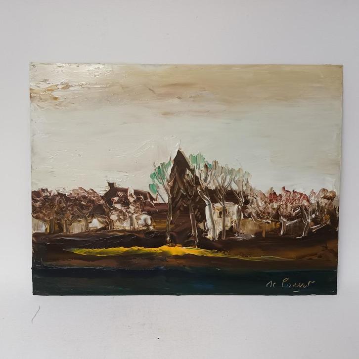 Gabriel De Pauw (1924-2000) - olieverf op karton - Expressio, Antiek en Kunst, Kunst | Schilderijen | Klassiek, Ophalen of Verzenden