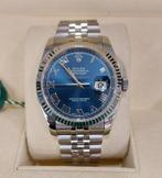 Rolex datejust azzuro dial, Handtassen en Accessoires, Ophalen of Verzenden, Nieuw, Polshorloge, Rolex