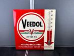 emaille Veedol thermometer reclamebord ca 70x70cm, Verzamelen, Ophalen, Zo goed als nieuw, Reclamebord