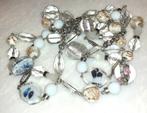 Halsketting vintage wit murano glas '90, Handtassen en Accessoires, Verzenden, Wit