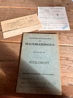 Zeer oud document reglement waterleidingen 1959 Aarschot, Verzamelen, Ophalen of Verzenden