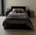 IKEA Bed met opbergruimte  (Incl. Matras), Noir, Queen size, Bois, 210 cm