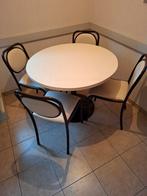 Ronde eettafel incl. 4 stoelen, Ophalen, Gebruikt, Rond, Metaal