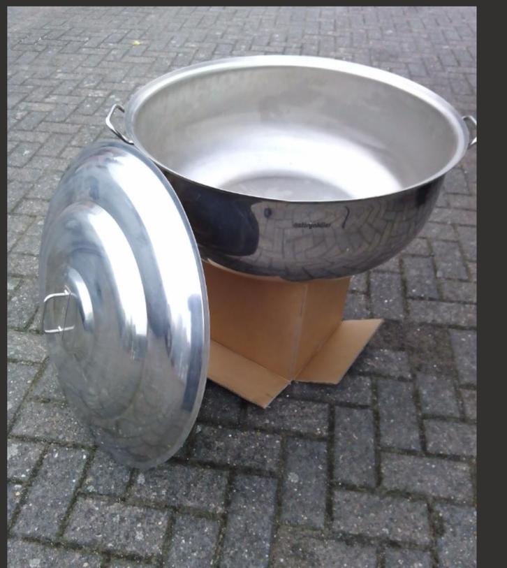 GROTE PROFFESIONELE KOOKPAN, Huis en Inrichting, Keuken | Potten en Pannen, Nieuw, Kookpan of Snelkookpan, Inox, Inductieplaat