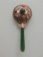 Vintage Jade spiegeltje., Ophalen of Verzenden