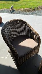 8 rieten tuinstoelen, Ophalen, Gebruikt, Rotan