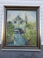 Huile sur panneau signe j lebon, Antiek en Kunst, Kunst | Schilderijen | Klassiek, Ophalen of Verzenden